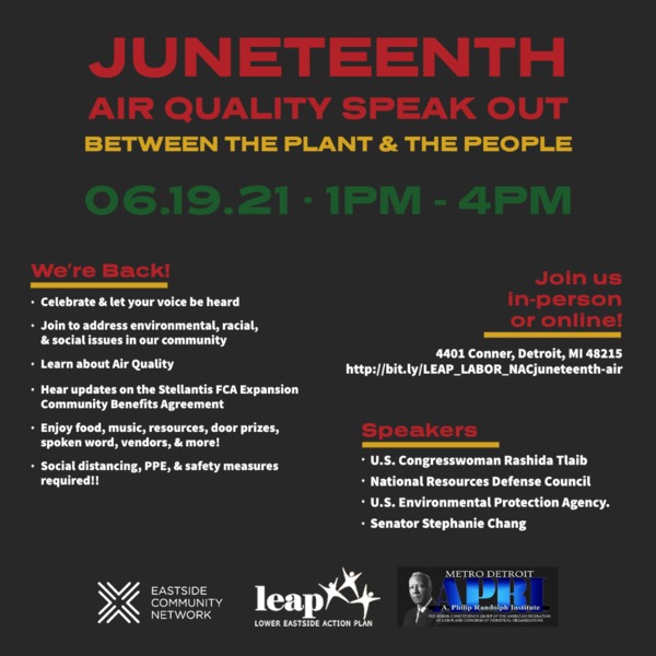 Juneteenth Air Quality Forum 6.19.2021 Juneteenth Air Quality Forum 6.19.2021